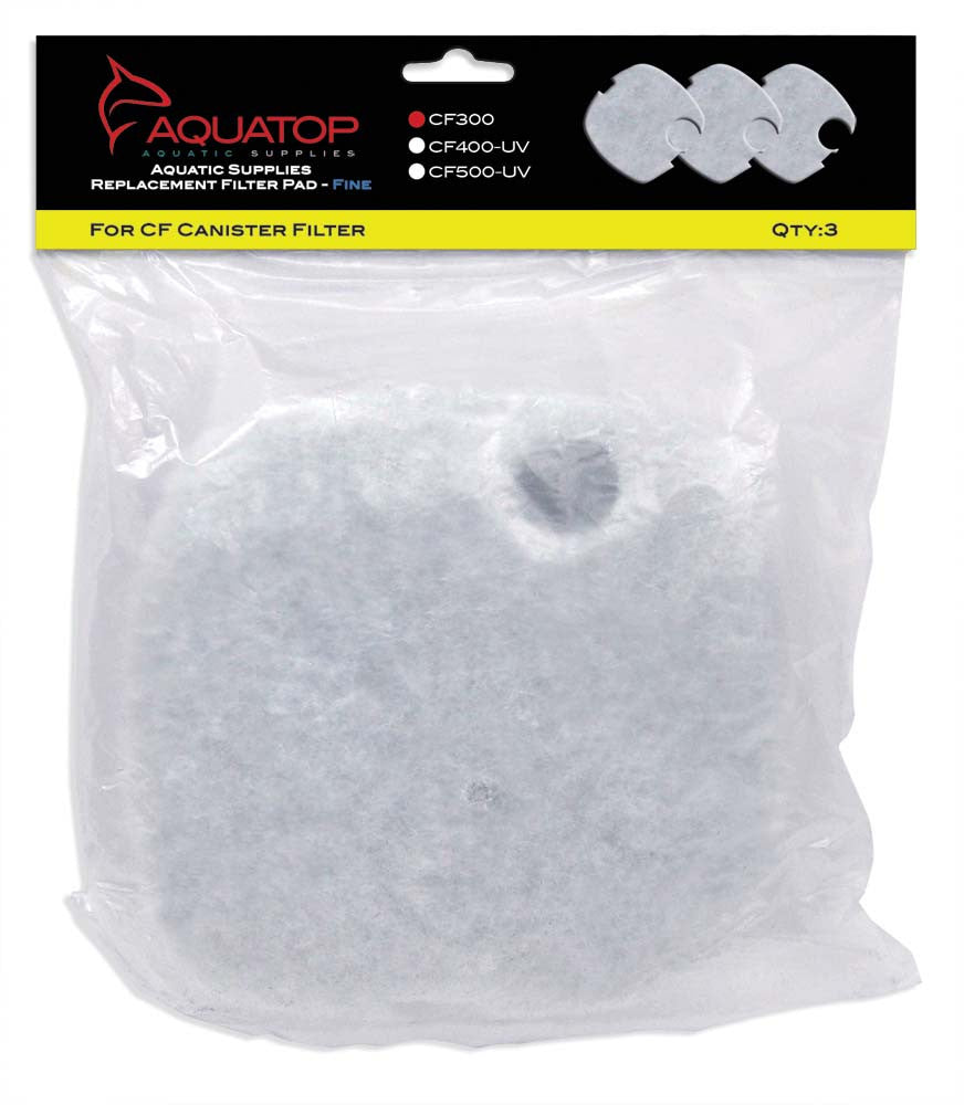 Aquatop Replacement Filter Sponge for CF Series Filters For CF-300 White 3 Pack