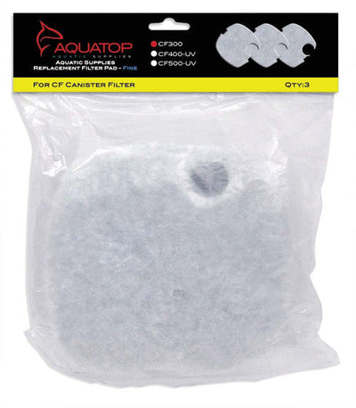 Aquatop Replacement Filter Sponge for CF Series Filters CF - 300 White 3 Pack - Aquarium