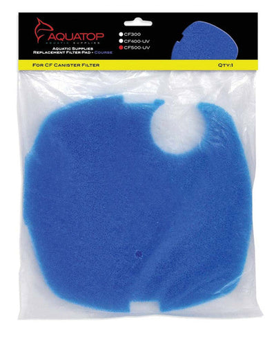 Aquatop Replacement Filter Sponge for CF Series Filters CF - 500UV Blue 1 Pack - Aquarium
