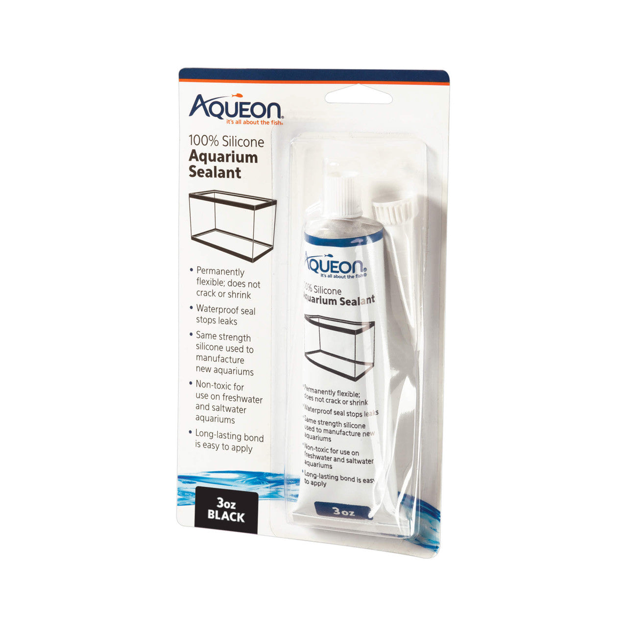 Aqueon Aquarium Silicone Sealant Black 3 Ounces