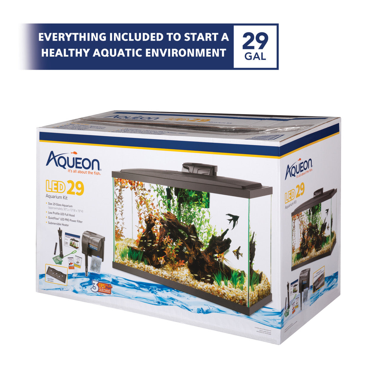 aqua box fish tank instructions Aqueon 29 Gallon LED Aquarium Kit