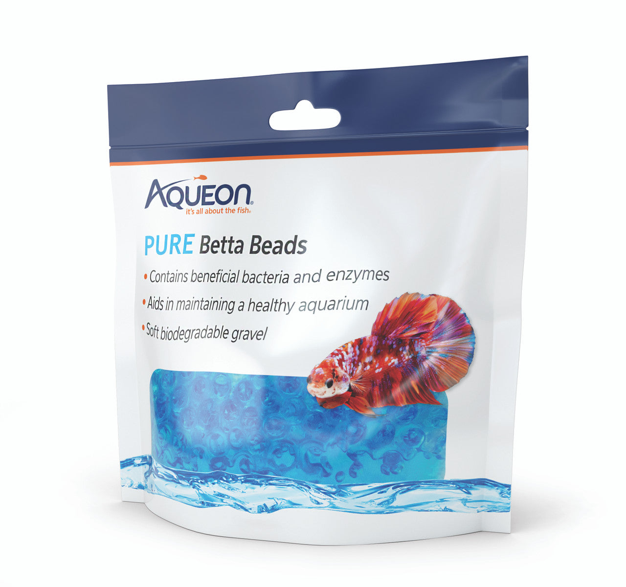 Aqueon Betta Beads Blue One Pouch