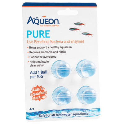 Aqueon PURE Bacteria Supplement 4 Pack 10 Gallon - Aquarium