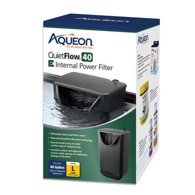 Aqueon QuietFlow E Internal Power Filter Large - 40 Gallon Aquarium