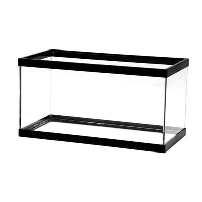 Aqueon Standard Glass Rectangle Aquarium Clear Silicone Black 15