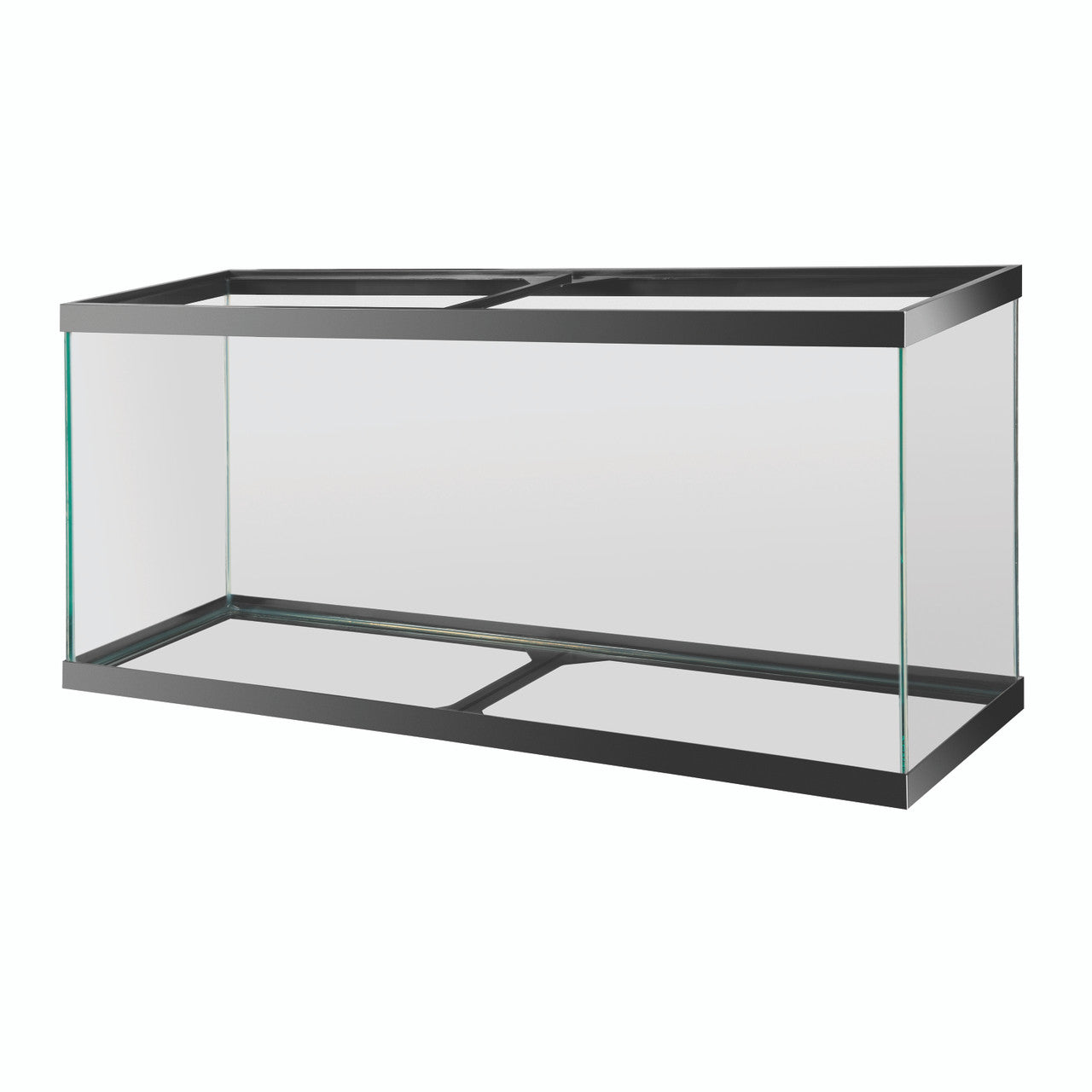 Aqueon Standard Glass Rectangle Aquarium Clear Silicone Black 55
