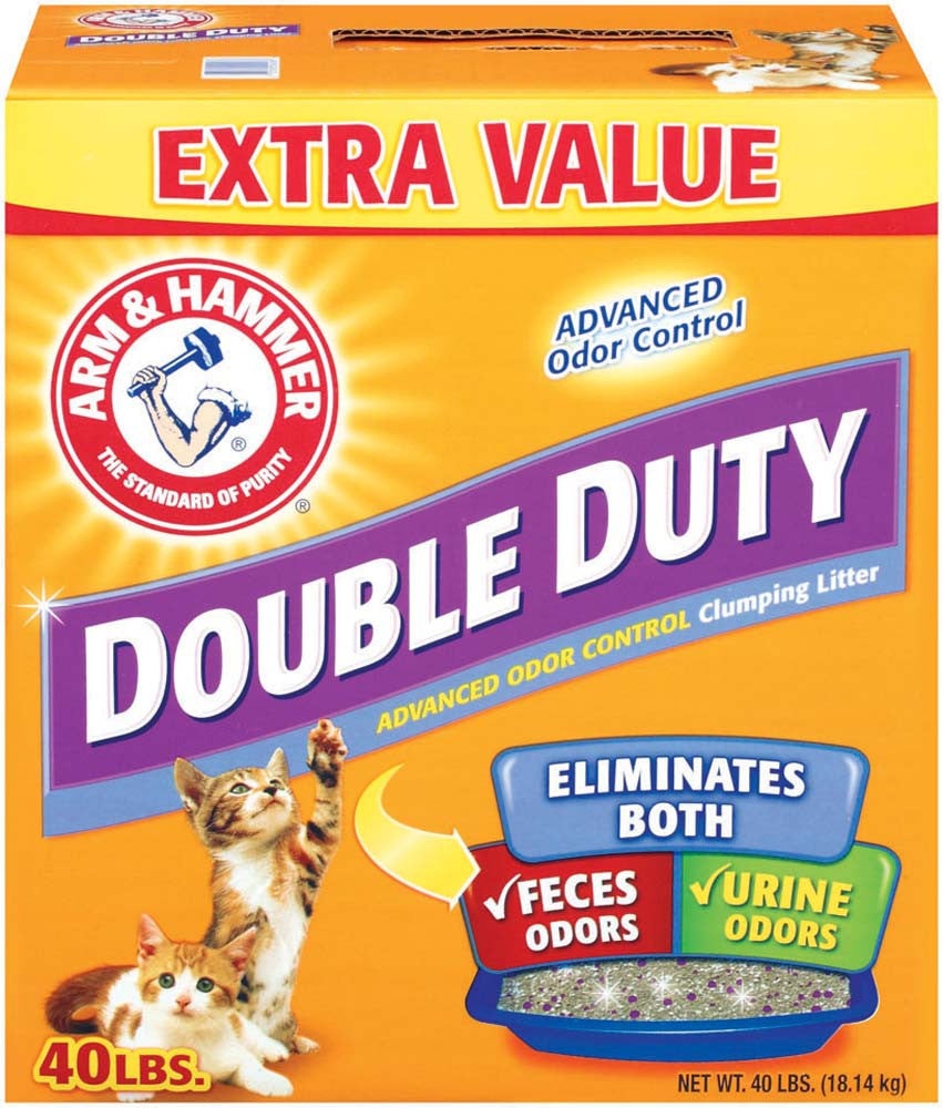 Arm Hammer Double Duty Clumping Litter 40LB 718533 033200024088 Pets Warehouse