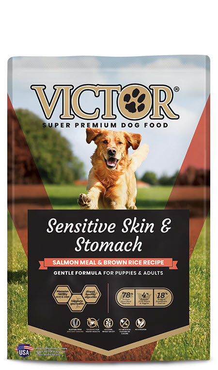 Victor Super Premium Dog Food Sensitive Skin & Stomach Salmon & Brown Rice 5 lb 899944446391