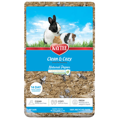 Kaytee Clean & Cozy Natural Paper with Extreme Odor Control Bedding 40 l 071859007199