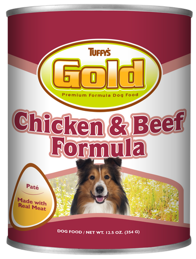 Tuffy's Gold Canned Dog Food Chicken & Beef 12ea/12.5 oz 073893025528