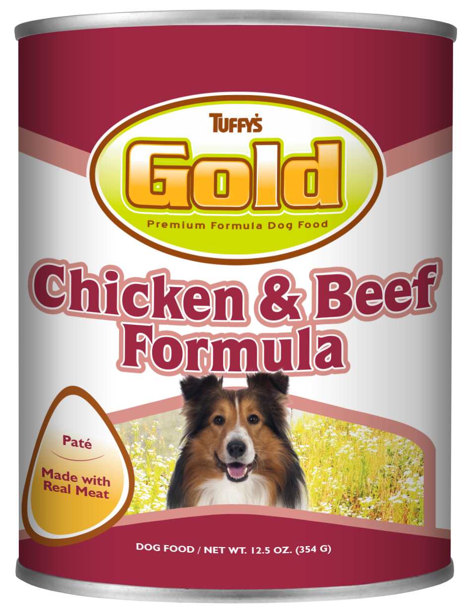 Tuffy's Gold Canned Dog Food Chicken & Beef 12ea/12.5 oz 073893025528