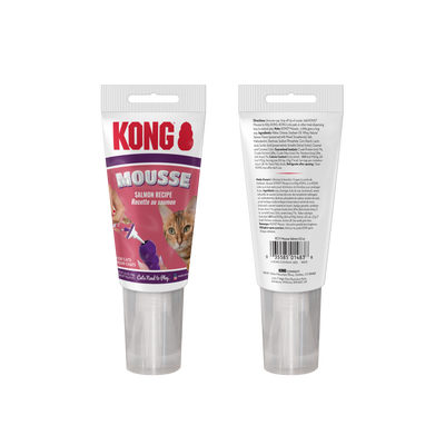 KONG Mousse Cat Treat Paste Salmon 2.5 oz 035585014838
