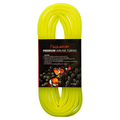 Aquatop Airline Tubing Neon Yellow 13 ft 850047393586