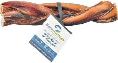 Barkworthies Dog Bully Braided 6in {L - ax} C= Box50