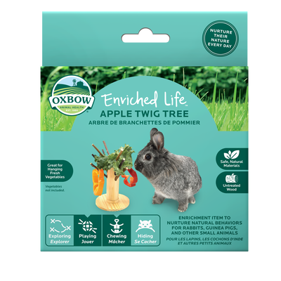 Oxbow Animal Health Enriched Life Small Animal Apple Twig Tree Treat Hanger 744845968728