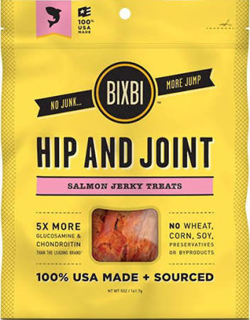 Bixbi Dog Hip & Joint Salmon Jerky 5oz {L+x} 091037313669