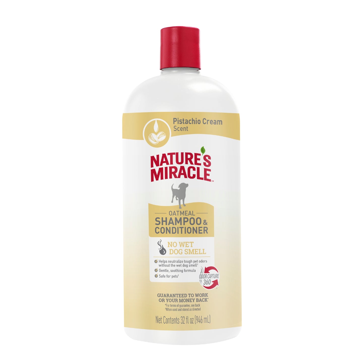 Nature's Miracle Oatmeal Shampoo & Conditioner Pistachio Cream 32 oz 018065284136