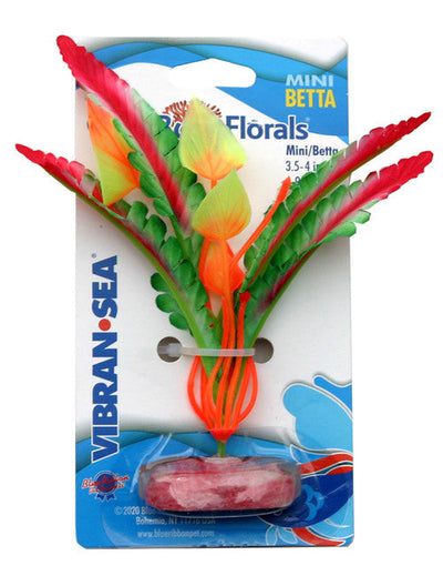 Blue Ribbon Colorburst Florals Ferndale Aquarium Plant Red Mini