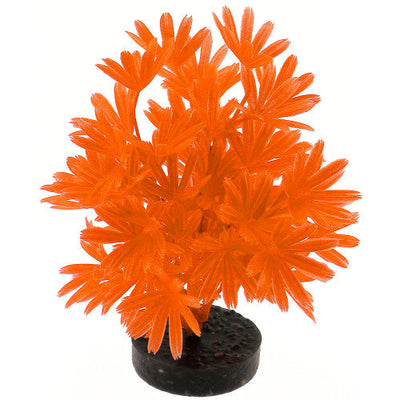 Blue Ribbon ColorBurst Florals Lady Palm Plant Neon Orange 7in - Aquarium