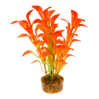 Blue Ribbon ColorBurst Florals Scoop Leaf Aquarium Plant Orange 3.25