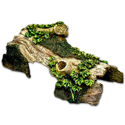 Blue Ribbon Exotic Environments Bent Log Hideaway Brown/Green LG - Reptile