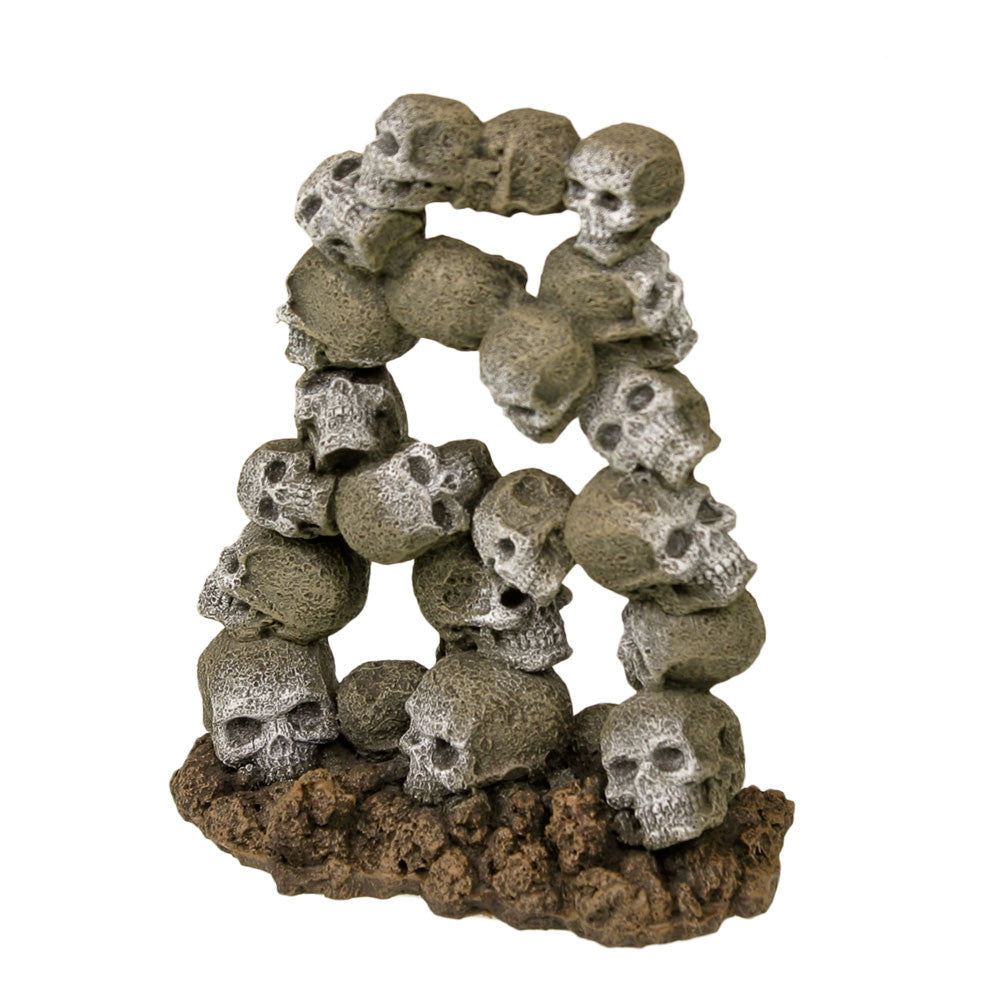 Blue Ribbon Exotic Environments Skull Archway Aquarium Ornament Brown/Grey 6.5in SM