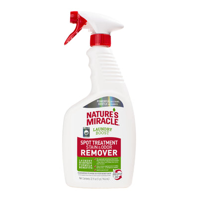 Nature's Miracle Laundry Boost Spot Treatment Stain & Odor Remover 32 oz 018065984555