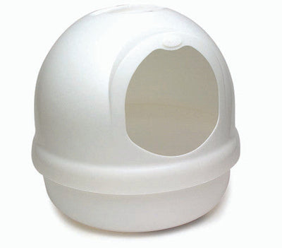 Booda Dome Cat Litter Box Pearl White LG