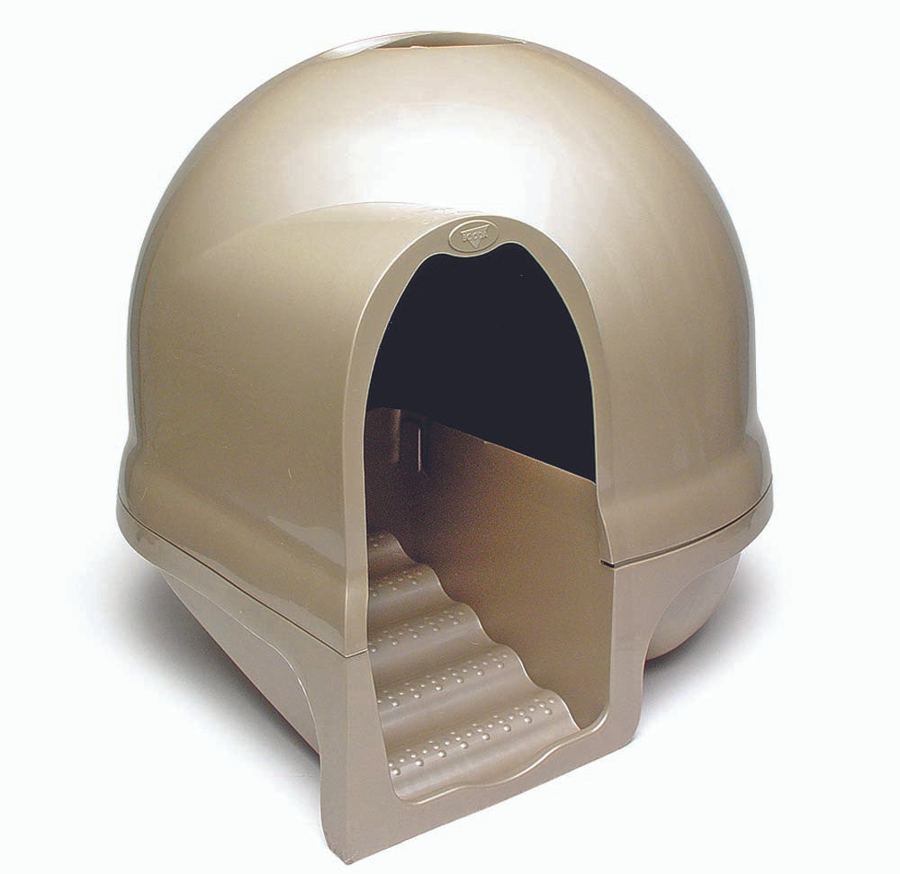 Booda Dome Cleanstep Cat Litter Box Titanium LG