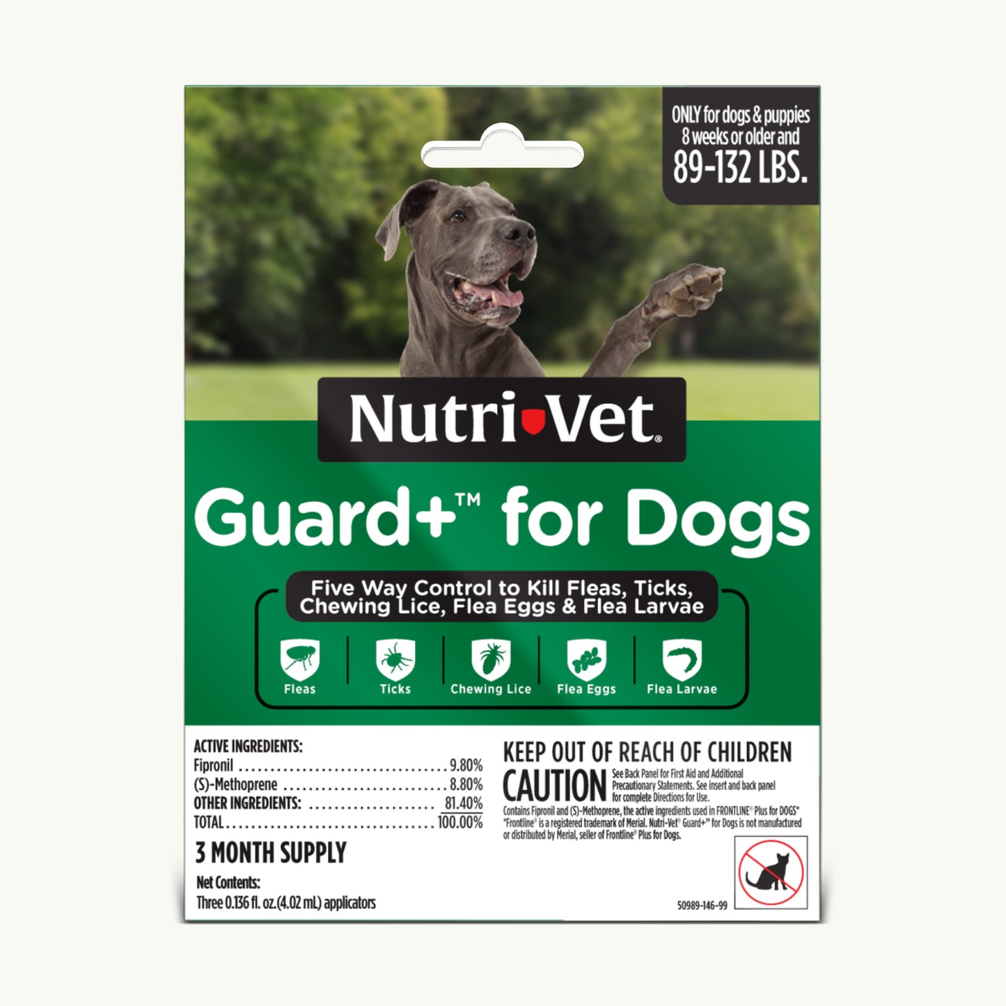 Nutri-Vet Guard+ for Dogs Extra Large 89-132 lb, 3 pk 669125002087