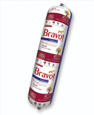 Bravo! Beef Balance Chub 5 lb. SD - 5 {L - 1}294045 - Dog