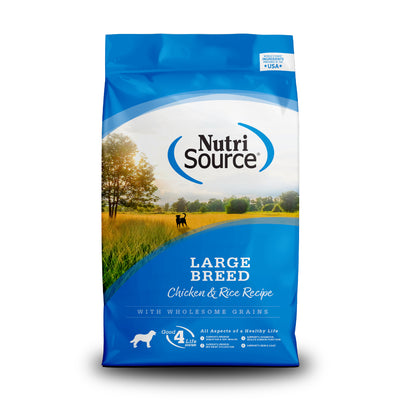 NutriSource Large Breed Dry Dog Food Chicken & Rice 26 lb 073893261025
