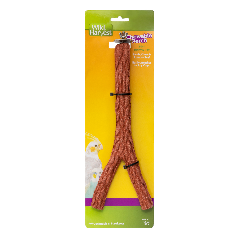 Wild Harvest Chewable Perch for Cockatiels & Parakeets 026851841364