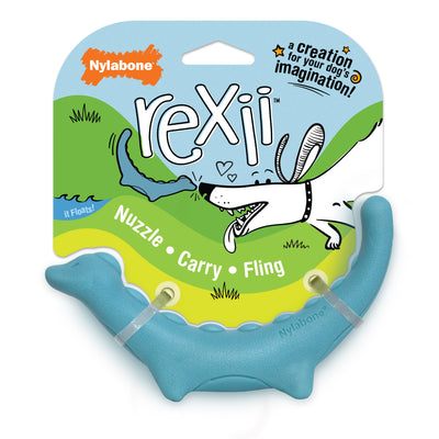 Nylabone Creative Play Rexii Interactive Dog Toy Blue Small/Regular - Up To 25 Ibs. (1 ct) 018214852865