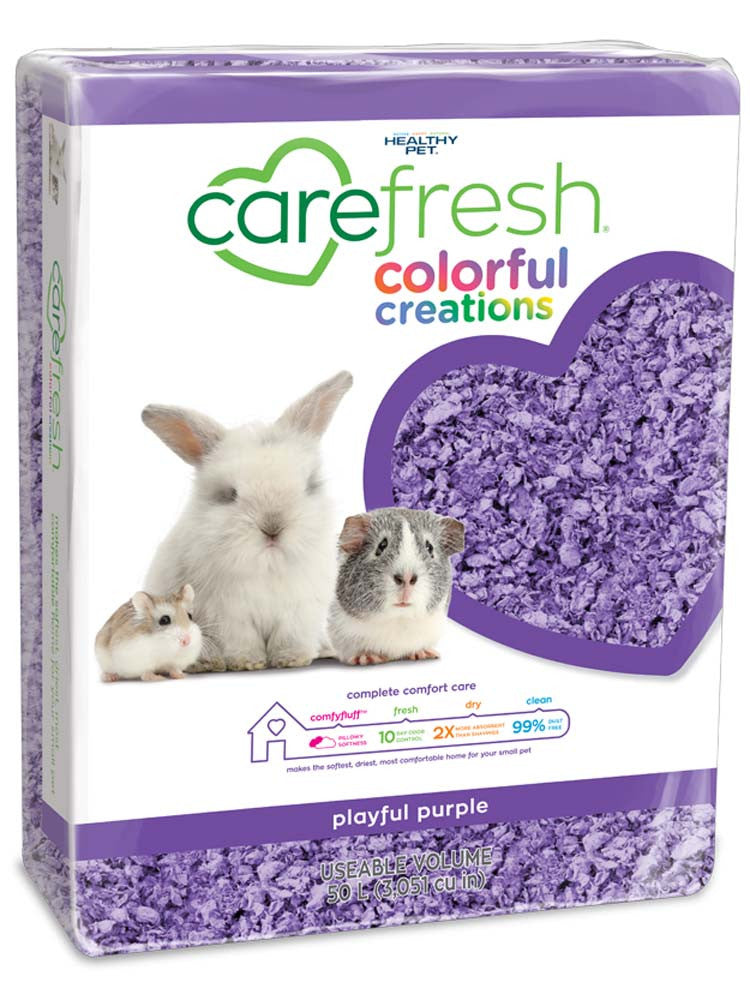 CareFRESH Colorful Creations Small Animal Bedding Playful Purple 50 L