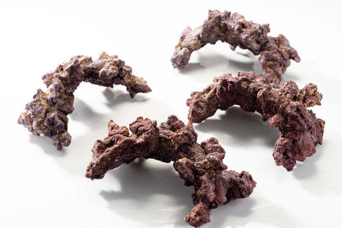 CaribSea LifeRock Nano Arch Purple Brown 8 in 4 Pack - Aquarium