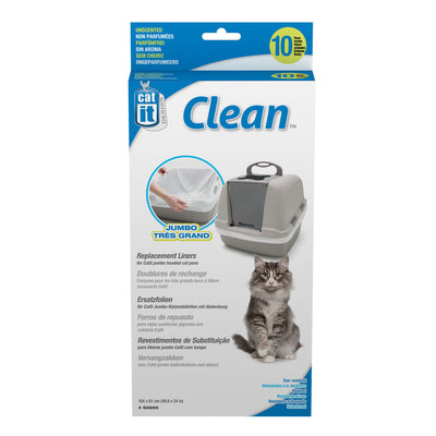 Catit Biodegradable Liner for Jumbo Cat Pan, 10-pack 022517505557