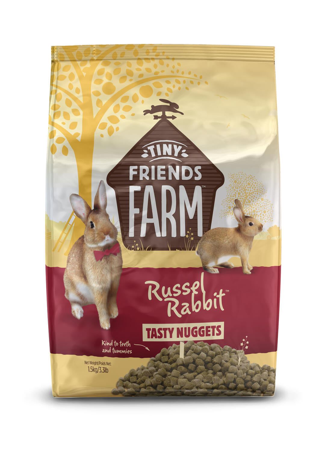 Tiny Friends Farm Russel Rabbit Tasty Nuggets Food 3.3 lb 730582000968