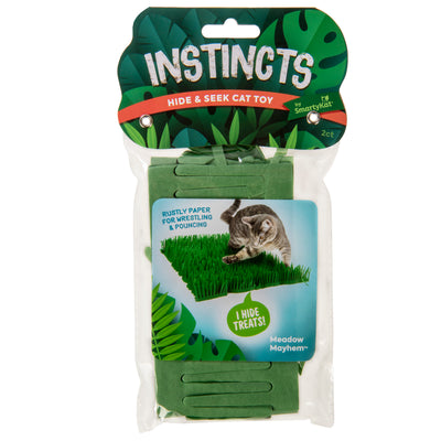 SmartyKat Meadow Mayhem Paper Grass Hide and Seek Cat Mat Toy 2 pk 786306420789