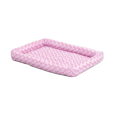 MidWest Homes for Pets QuietTime Bolster Dog Bed Pink 14In X 22 in 027773007173