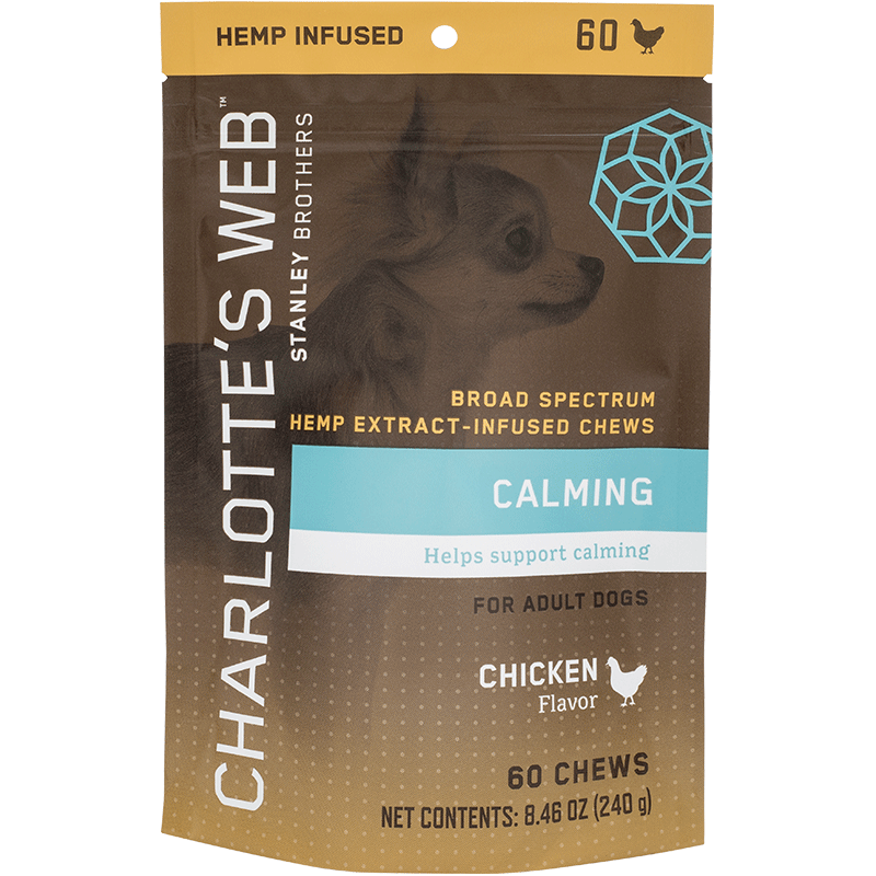 Charlotte's Web Dog Calming Chews 60 Count 843119100915