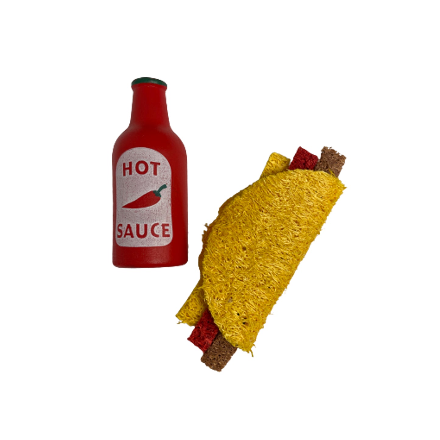 A & E Cages Nibbles Spicy Taco Small Animal Chew Toy 644472002683