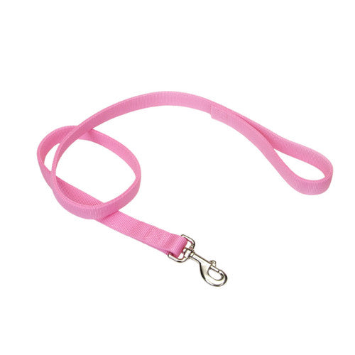 Coastal Double - Ply Nylon Dog Leash Pink Bright 1 in x 4 ft