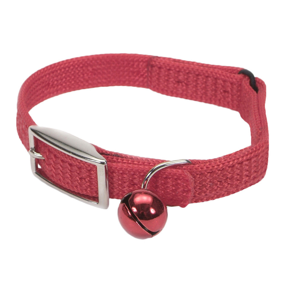 Coastal Sassy Snag-Proof Nylon Safety Cat Collar Red 3/8x10in {L+2} 076484030413