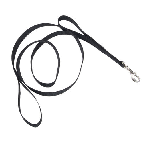 Coastal Style 904H 1β x 4β Heavy Weight Nylon Web Lead with Handle Black {L + b}764470 - Dog