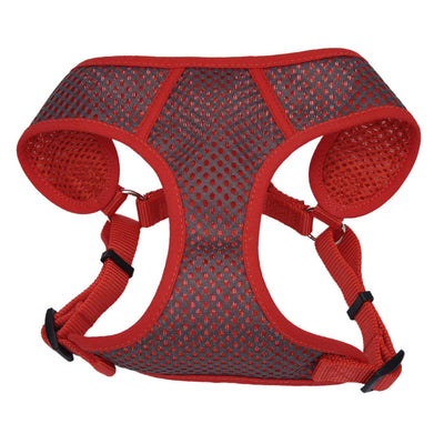 Comfort Soft Sport Wrap Adjustable Dog Harness Grey/Red SM 5/8in X 19-23in