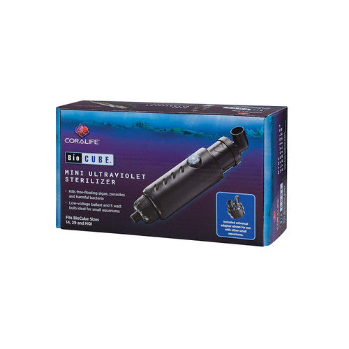 Coralife Biocube Ultraviolet Sterilizer Mini 5 Watt UV Lamp - Aquarium