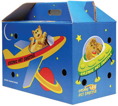 Cosmic Cat Shuttle Cardboard Cat Carrier Assorted