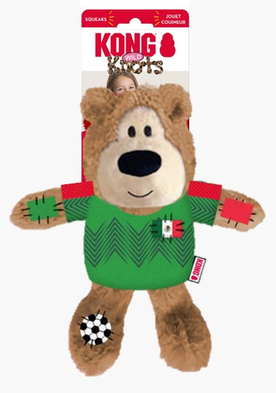 KONG Wild Knots Sport Bear Dog Toy Mexico Medium 035585539096