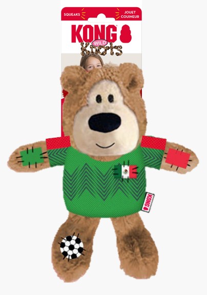 KONG Wild Knots Sport Bear Dog Toy Mexico Medium 035585539096